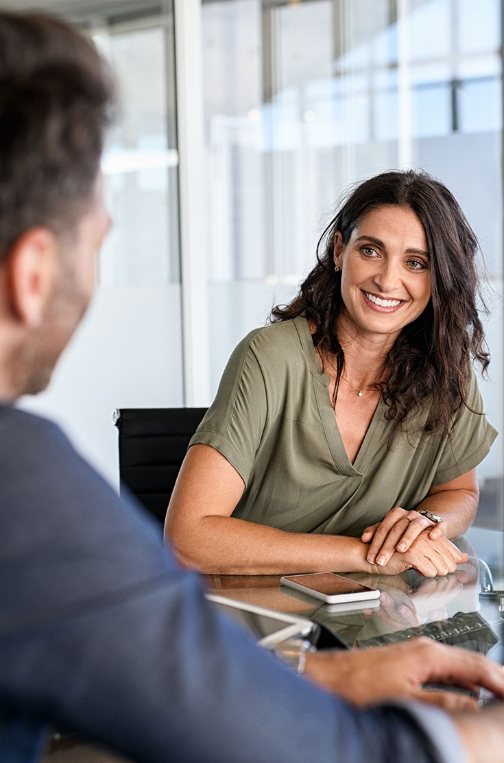 Image showing a woman in a meeting with a mortgage adviser